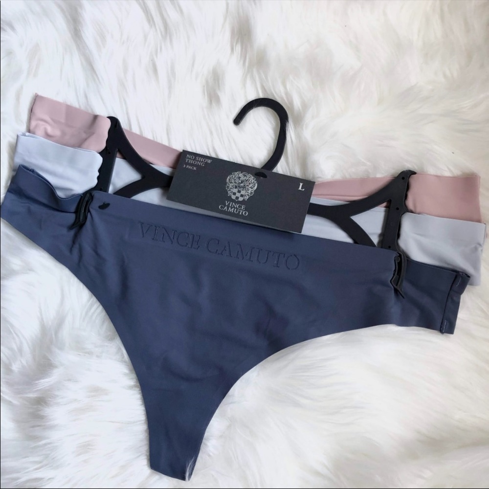 Vince Camino Women’s No Show Seamless Thong panty 3 pack
